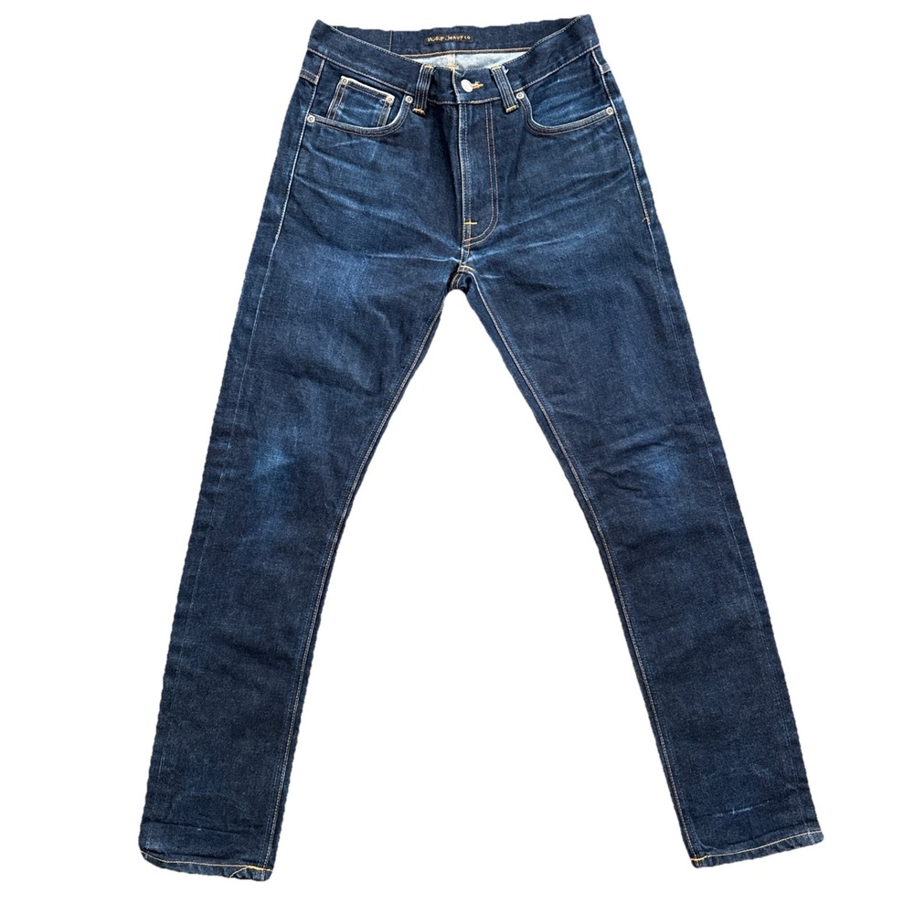 Nudie Jeans Lean Dean Dry Japan Selvedge Denim Men's 28x30 Stretch (Tag 30x32)